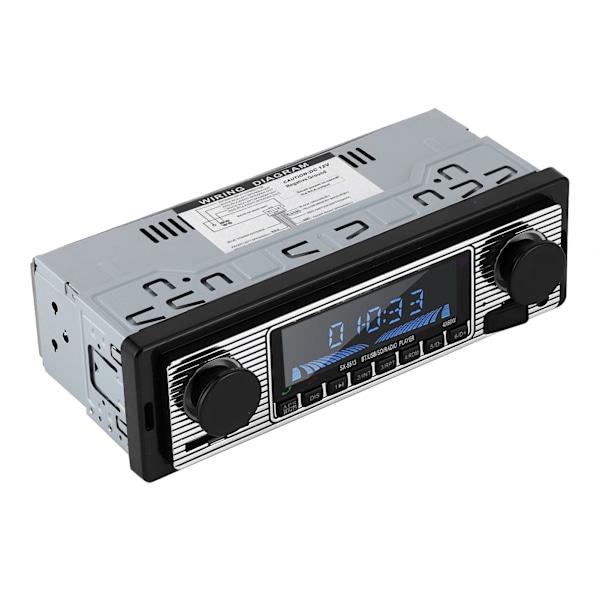 Auto Bluetooth Radio Klassisk Bilstereo MP3 Musikspelare med USB SD AUX FM InDash Huvudenhet (12V)