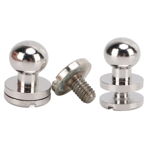 20 set Mässingsnitar Silver Slitstyrka DIY Projekt Tillbehör för Bälten Handväskor 7x6mm