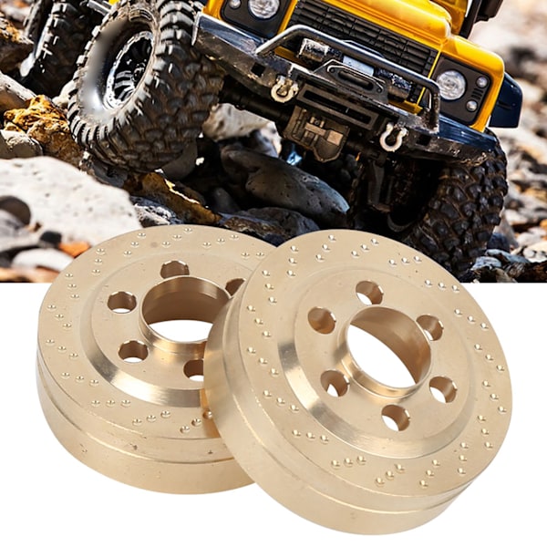 2st Mässing motviktstillbehör Passar för SCX10 TRX4 1:10 RC CrawlerTunn typ