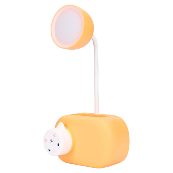 Skrivebordslampe Oransje Justerbar Fleksibel Sammenleggbar Bærbar Belysningsenhet for Kontorer Soverom