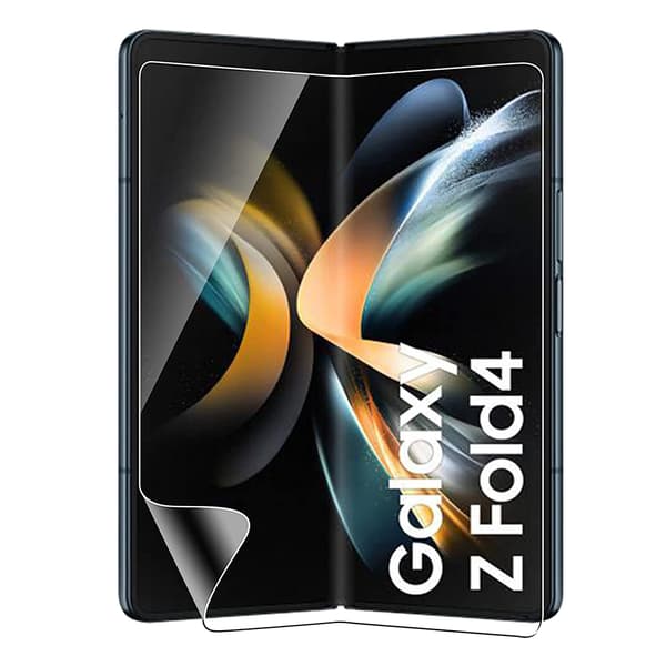 2-PACK 4in1 Hydrogel Skärmskydd 2.5D Kameralinsskydd Z Fold 4 Transparent
