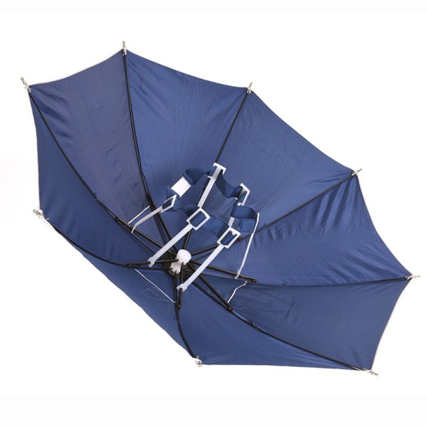 Hopfällbart paraplyhatt regnsäkert solskydd hopfällbar huvudbonad utomhus hopfällbart paraplyhatt