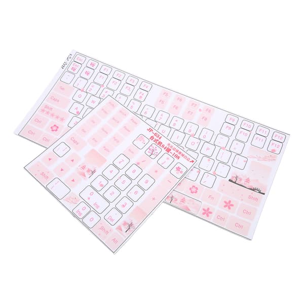 Keyboard Stickers Universal Desktop Computer Mechanical Keyboard Clear Beautiful English Keycap Button Stickers