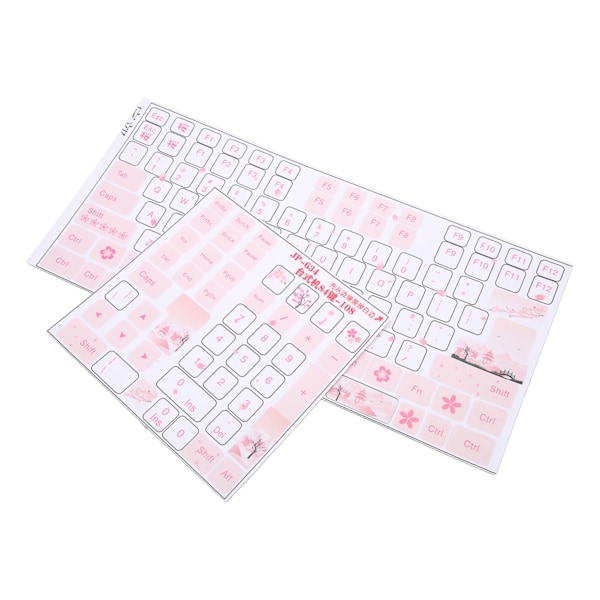 Tangentbordsdekaler Universal Desktop Computer Mekaniskt tangentbord Klart Vackra engelska Keycap Button Stickers