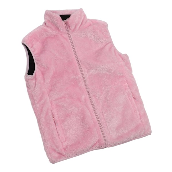 Rosa Unisex Uppvärmd Väst 9 Zone USB Smart Elvärme Väst Coral Velvet Intelligent Termostat Väst XL