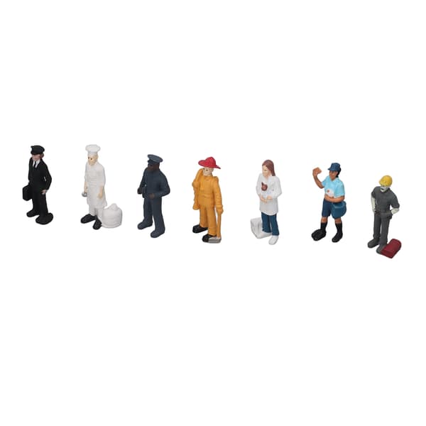 7 stk. Simuleringsfigurer Blød plastmodel Rollespilsfigur Miniaturelegetøj til børn over 3 år