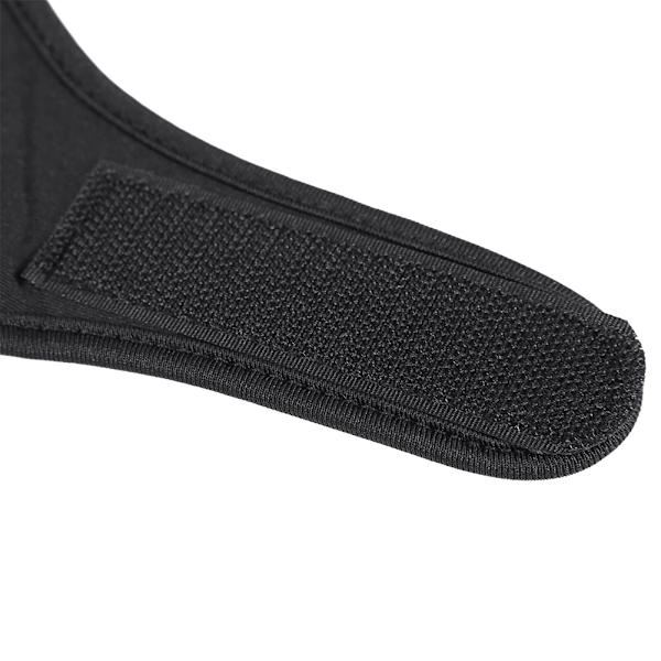 Sort Behagelig Enkel Pegefinger Handske Unisex Elastisk Bånd Handske til Udendørsfiskeri