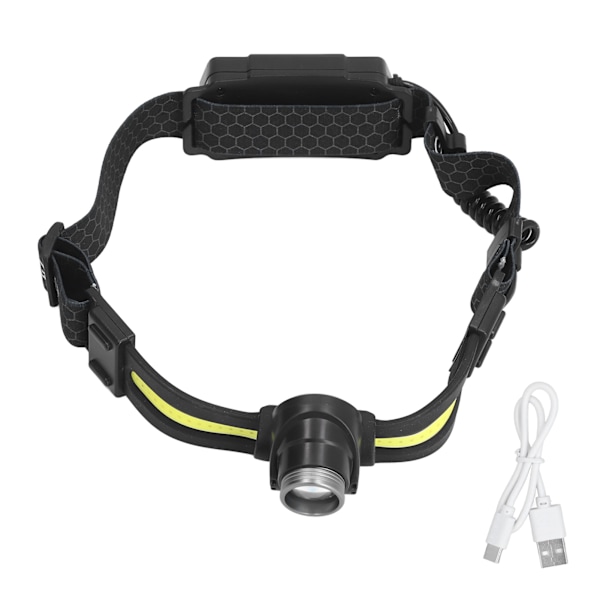 COB Multifunktionell Strålkastare LED Mini Induktionsstrålkastare Vattentät Camping Torch Head Lamp för utomhusbruk