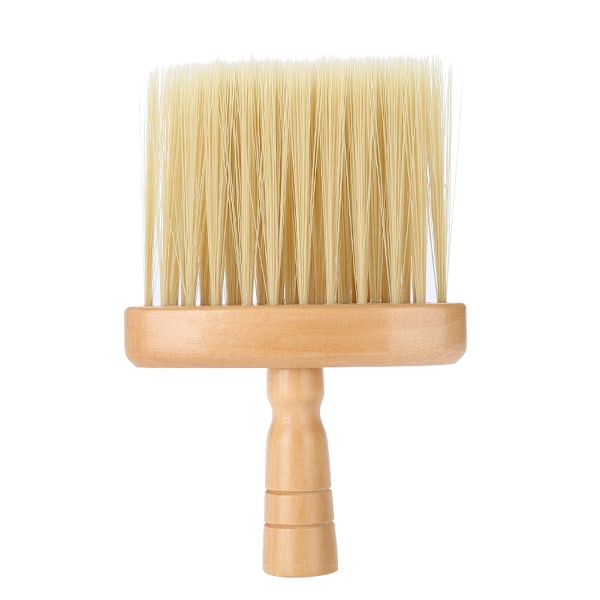 Nacke Ansikte Duster Borste Salong Hårrengöring Trä Sweep Brush Hårklippning Frisörverktyg