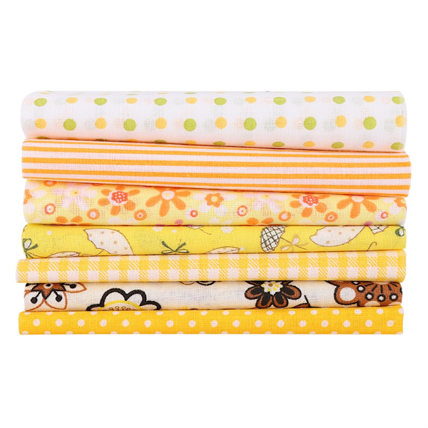 7 st/set 100% bomull Batiks sömnadsduk för DIY plånbok Kuddfodral (L)