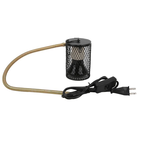 E27 Reptil Varmelampe Sæt Sort Keramisk Varmeafgivende Kit til Skildpadder Øgler Coop 100WUS Stik 110V