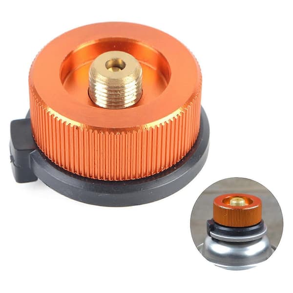 st campingköksadapter propanadapter lindalventil butanbehållare adapter cylinder gaspatron Orange