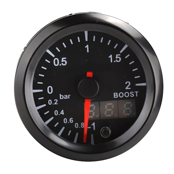 2-tums Turbotryckförstärkningsmätare för bil 2Bar 12V Färgdisplay Universal Modifierade delar