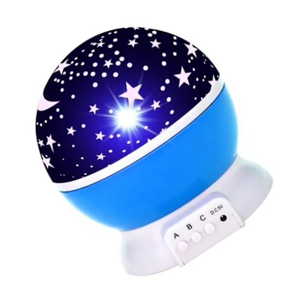 Stjerneprojektor Nattelys Superlys Romantisk Nattlampe Starlight LED Fargerik Stjerne Drømmeprojektor