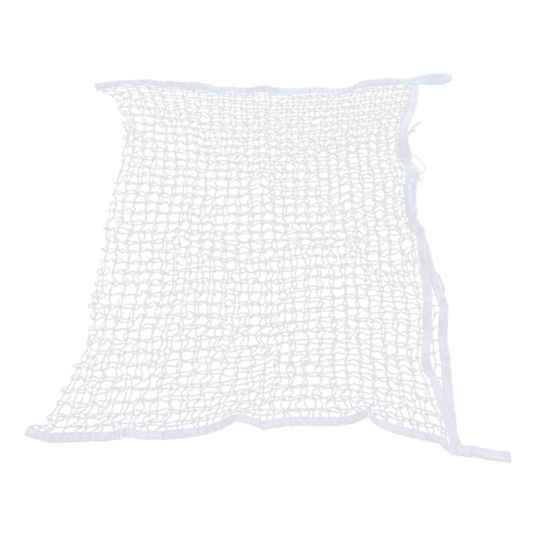 Hønetpose PE vævet reb Mesh Hølpåse Heste Slow Feeder Foderopbevaringspåse Hvid 120x90cm / 47,2x35,4in