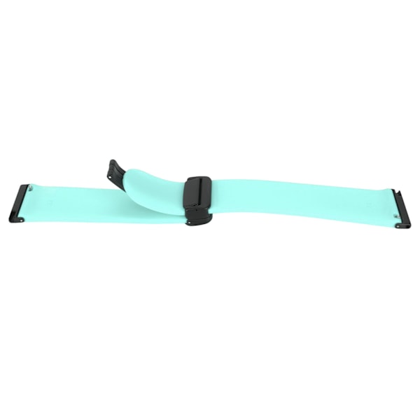 Silikonband med snabbkoppling för sportklockor med 24 mm magnetiskt vikbart spänne Passar för Suunto 7 9 D5i Mintgrön