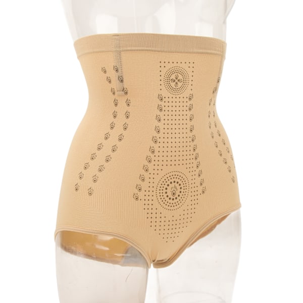 Body Shaping Shorts Hög midja Buken Tight underkläder Nylon Dam Höftlyftande kalsonger Hudfärg L (för 63-80 kg)