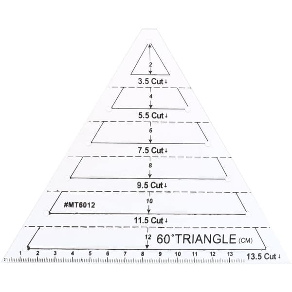 4 pcs/set Sewing Ruler Acrylic Handmade Quilt Templates Stencil Ruler Triangles Hexago Patchwork Rulers DIY Sewing Tools