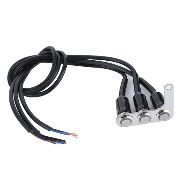 Motorsykkel Styrebryter Justerbart Feste Vanntett 3 Knapper for Frontlys Horn Blinklys