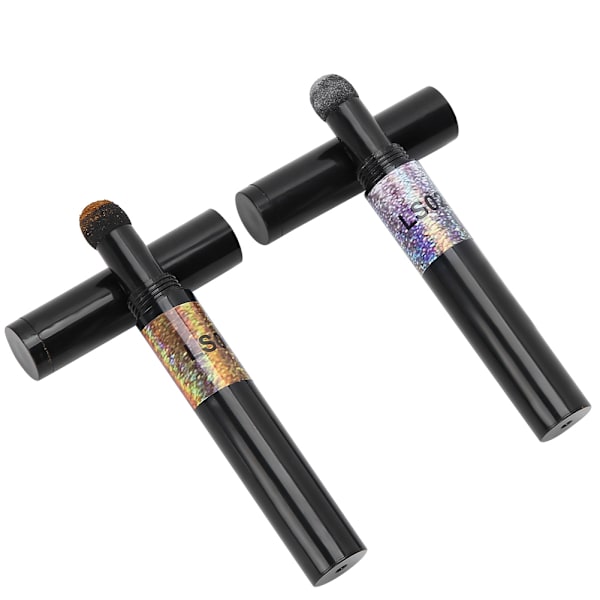 2 stk. Nail Art Air Cushion Powder Pen Negle Glitter Spejl Pulver Pen Manikyrværktøj