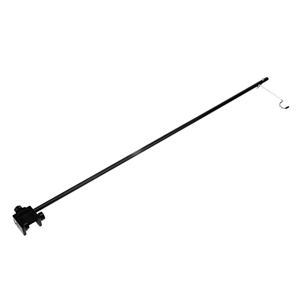 Svart Bärbar Aluminiumlegering Vikbar Ljusfäste Stativ Utomhus Camping Bordslampa Stång