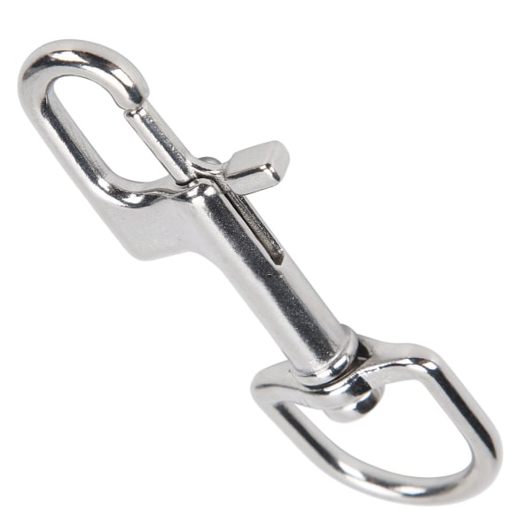 Dykk i rustfritt stål Enkelendede Snap Clips Single Eye Bolt Snap Hooks Spenne 100 mm/3,9 tommer