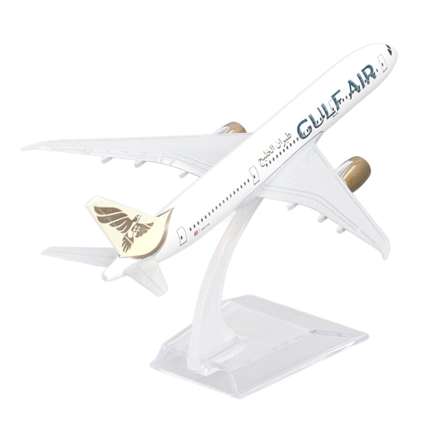 Metall flygplansmodell Legering Simulerad exakt skala Stabil bas Heminredning Planmodell för Boeing 787