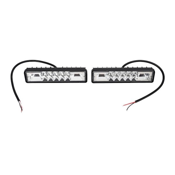 LED arbeidslys 12‑85V 48W Hvit Gult Lys Farge IP67 Vanntett Fleksibelt Hodelys Kjøre Tåkelys for Offroad Lastebil Traktor Båt