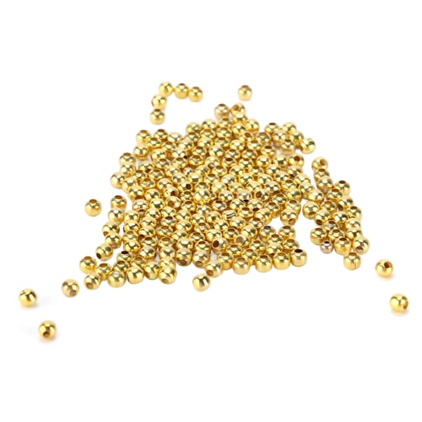 200 st Smyckespärlor Enkelt Material Armband Halsband Tillbehör Avdelningspärlor för DIY Smycken Imitationsguld
