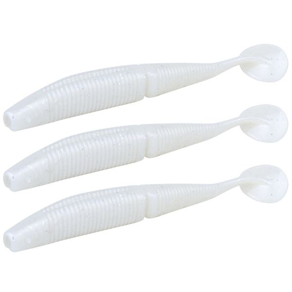AR36 3ST T Tail Soft Worm Artificiellt bete 140mm 17g Lures Fiskeredskap Tillbehör Ljus Vit