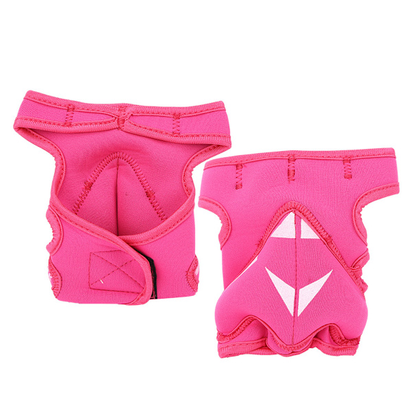 2st 2lb sport unisex halvfingerviktade handskar sandsäck för boxning träning fitness(rosa)