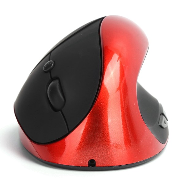 Optisk Vertikal Mus Trådlös 3:e Gen Höger Hand Ergonomiskt Grepp Kontor Gaming Dator Mus Röd