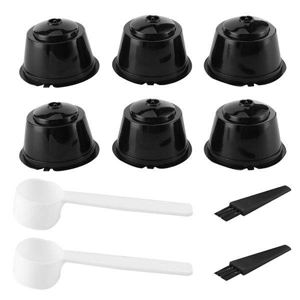 2 set kaffekapselkapslar Återanvändbara påfyllningsbara filterkoppar Passar till Nestle DOLCE GUSTO kaffemaskiner