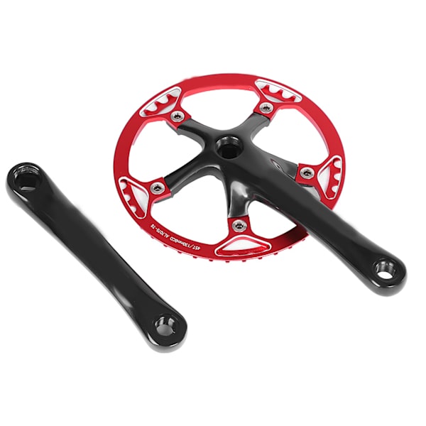 Meijun Cykelkrank 170mm Cykelkæde Hjul Kædesæt 45T 47T (sort rød 45T)