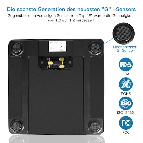 Digitaalinen vaaka Bluetooth LED-näyttö Smart Body Fat -vaaka