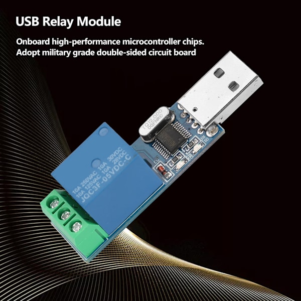 USB Relémodul MCU PC USB Smart Kontrollbryter Jog Selv Låsende