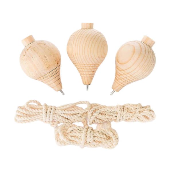 3x klassiske tre-trompos DIY-topper kompatible med barn, festutstyr