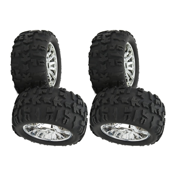 4st RC gummidäck Stark dämpning Slitstarka utbytesgummi däck för Traxxas Maxx Arrma Kraton 1/8 1/10 RC bil