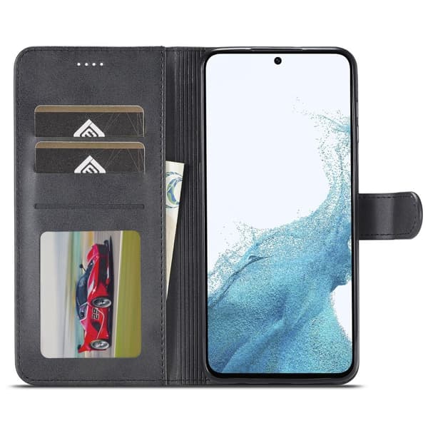 LC.IMEEKE Galaxy A54 5G Etui Læder Sort 70