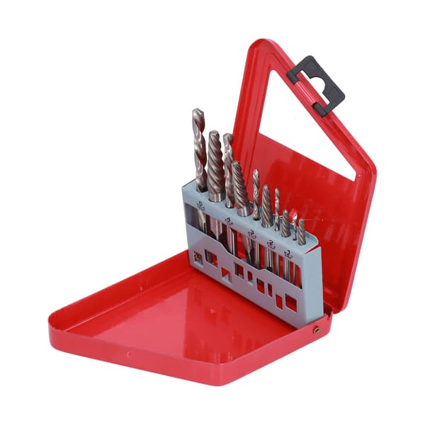 Skruetrækker sæt til venstre hånd kobolt British System Bolt Stud RemoversRed Iron Box