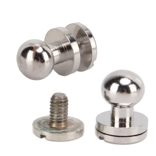 20 set Mässingsnitar Silver Slitstyrka DIY Projekt Tillbehör för Bälten Handväskor 7x6mm