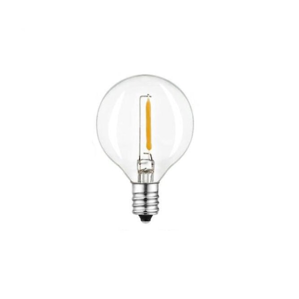 G40 LED-lampor, 0,6w varmvitt ljus passar E12 skruvsockel, LED-glödlampa för uteplatsdekor inomhus utomhus