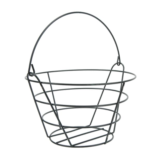 Metal Golf Ball Storage Basket Lightweight Large Capacity Basket with Foldable Handle for Golf Course S