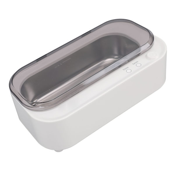 Ultraljud Smycken Rengöringsmaskin 304 Rostfritt Stål ABS Mini Bärbar Glasögon Rengöringsmaskin för Klockhållare Tandproteser Sminkborste CN 220V
