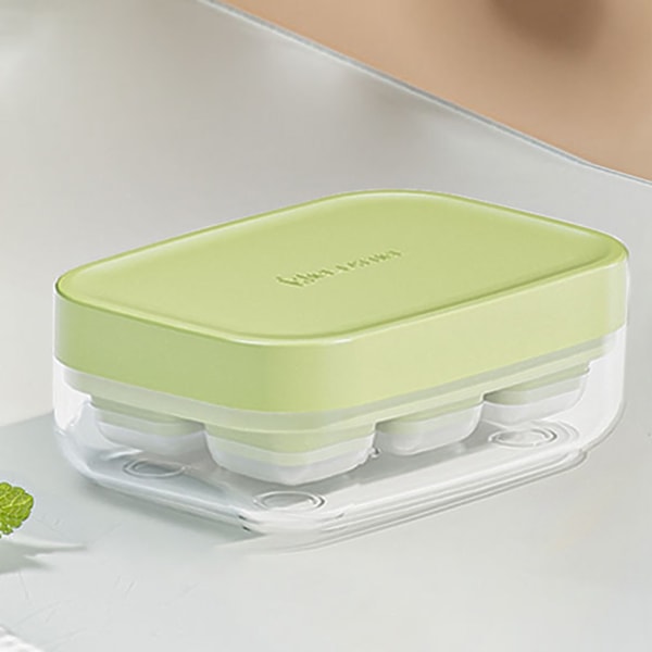 6 fack Mini Ice Cube Mould Ice Making Summer Ice förvaringslåda Mini Ice Fat for Home Green