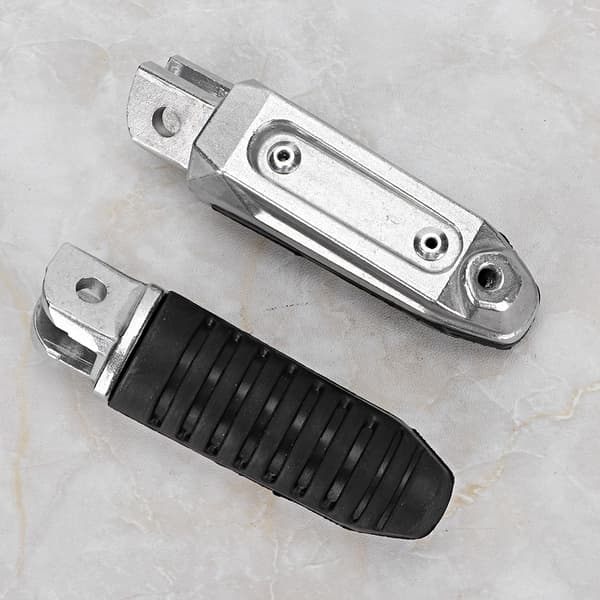 2 stk. Aluminium Forfodstøtter Fodstifter Sort Passer til Suzuki DL650 V Strom 2004-2012