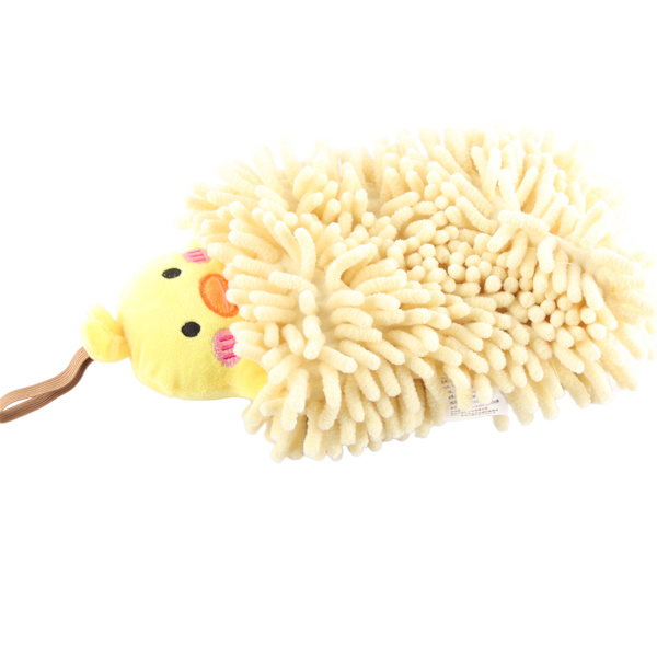 Børnehåndklæde Vandabsorberende Blød Mikrofiber Hængesløjfe Tegneserie Håndklæde til Badeværelse Køkken Toilet Kylling