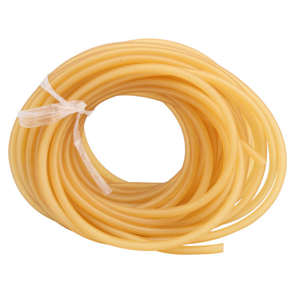 A1842 10 Meter Latex Slang Elastiskt Band Naturligt Latex Rör Utomhusjakt Tillbehör Gult