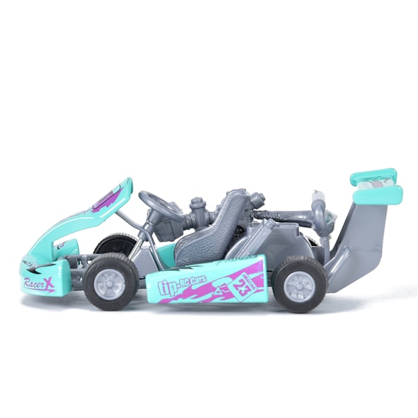 Skala 1:32 Legeringsbilmodell High Go Kart Racing Car Pull Back Toy Model Toy (Ljusgrön)