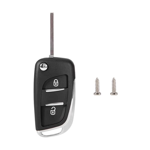 Fjernkontrollnøkkelhusdeksel med 2 knapper CE0536 Passer til Citroen C2 C3 C4 C5 C6 C8 (Type B)